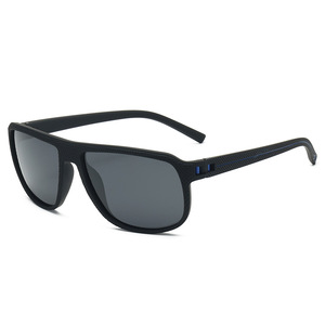 Lunettes de soleil pour hommes, rectangulaires, polarisées, UV400, monture intégrale, rétro, lunettes de soleil d'extérieur - Product Image 1