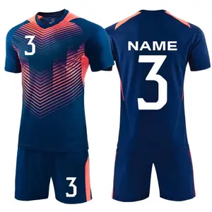 Sublimatie Voetbal Survetement Suits Volwassen Voetbal Truien Sets Mannen Jongens Korte Trein Voetbalshirts Sets