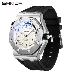Reloj de Pulsera de Cuarzo para Hombre SANDA 7032, Cristal Azul, Calendario Simple, Resistente al Agua, Reloj de Negocios de Moda para Hombre - Product Image 1