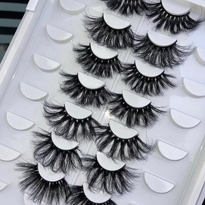 Cils en vison pelucheux vente en gros 3D 25MM cils en vison avec boîtes - Product Image 2