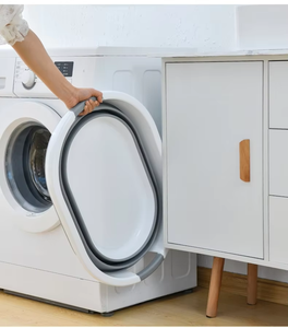 Lavabo pliable en silicone, léger et portable, idéal pour les voyages, le camping et les activités de nettoyage en plein air - Product Image 6