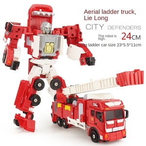 Camion de pompiers transformable Kaiyu Alloy 1/5 avec <span class=keywords><strong>hélicoptère</strong></span> et échelle pour enfants - Product Image 4