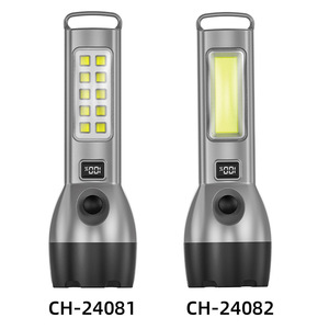 Rechargeable <b>Flashlight</b> <b>Led</b> 1000M Beam Emergency Outdoor Indoor Lighting Type C Solar Power Flood Light Mode Brushed Finish - Product Image 1