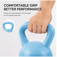 Kettlebell portable en plastique pour la musculation, l'entraînement cardio et le renforcement du tronc