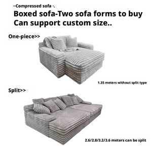 Personalizzabile, rimovibile, lavabile, sottovuoto compresso, spugna ad alta densità, pigro, oversize, Deep seding, <span class=keywords><strong>soggiorno</strong></span>, divano attico - Product Image 6