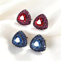 2026 Recommandé Boucles d'oreilles pendantes vintage en laiton plaqué noir canon, forme vase, avec motifs oiseaux et floraux, incrustées d'émail et de zircone cubique, pour banquets et cérémonies