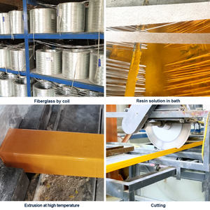 Profilés en fibre de verre pultrudés composites en forme de L, section de poutre, barre d'angle en FRP - Product Image 5