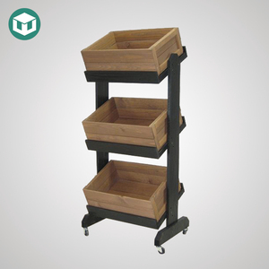 Présentoir de boulangerie en <span class=keywords><strong>bois</strong></span> à 3 niveaux respectueux de l'environnement - Product Image 5