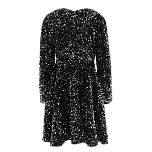 Robes de soirée smockées à manches longues pour petites filles, motif floral, style princesse, pour anniversaire d'hiver, tutu, <span class=keywords><strong>robe</strong></span> de bal - Product Image 3