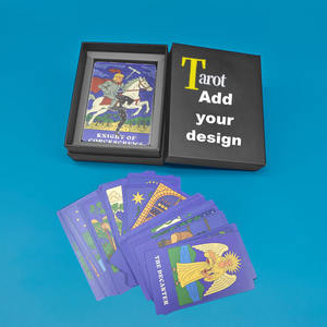 Caja de 78 cartas de Tarot con soporte de madera, personalizable, crea mi propio diseño, astrología clásica, significados - Product Image 3