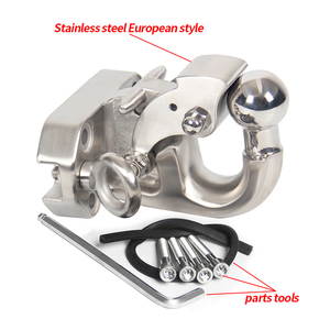 <span class=keywords><strong>Attelage</strong></span> de remorque de sauvetage tout-terrain en acier inoxydable de Style européen de voiture de Prado avec anneau de Base et accessoires de remorque de Camp de boule de remorquage - Product Image 4