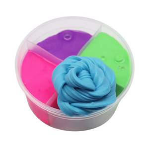 Colorful Magic Fluffy Eco-friendly Silicone Plastic Clay <b>Slime</b> Case Soft Rainbow Educational DIY <b>Slime</b> Making Kit Soft Toy - Product Image 4