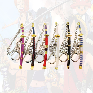 Roronoa <span class=keywords><strong>Zoro</strong></span> 9cm espada de Metal Mini <span class=keywords><strong>Kitetsu</strong></span> Shisui Wado Ichimonji Yama muerte cirujano Trafalgar Law Katana espada llavero - Product Image 1