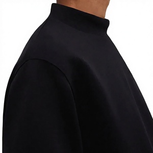 Sweat-shirt personnalisé OEM en gros pour femmes, 100 % coton, coupe courte, avec fermeture éclair, vierge, épais, hiver, écologique - Product Image 1
