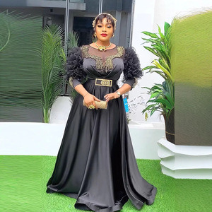 Đầm dạ hội cao eo kiểu Âu Mỹ dành cho nữ, thiết kế mới, ngoại nhập, <span class=keywords><strong>size</strong></span> lớn, thời trang, tay ren, dự tiệc - Product Image 3