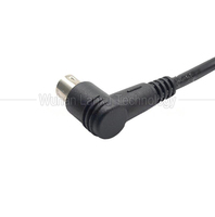 DB9 RS232 Stecker-Buchse zu 8/9 Mini-DIN Serieller Konverter mit Reinkupfer-Geflechtabschirmung