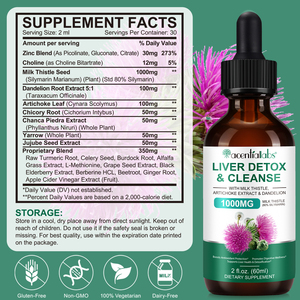 Acentiallabs, лидер продаж, жидкая пищевая добавка для восстановления печени, расторопши, органическое очищение печени и Детокс-капли для мужчин - Product Image 5