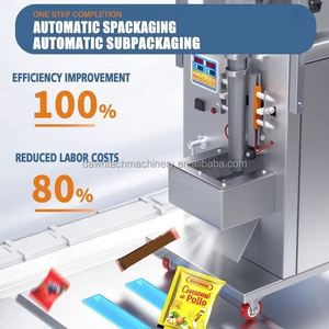 Petite machine de remplissage et d'emballage entièrement automatique pour bonbons glacés, bonbons pétillants, bonbons mous, bonbons gélifiés et cubes de sucre - Product Image 6