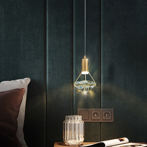 Lampada <span class=keywords><strong>a</strong></span> <span class=keywords><strong>Sospensione</strong></span> Moderna <span class=keywords><strong>a</strong></span> Forma di Diamante in Ferro e Cristallo <span class=keywords><strong>per</strong></span> Isola Cucina, Sala <span class=keywords><strong>da</strong></span> Pranzo, <span class=keywords><strong>Camera</strong></span> <span class=keywords><strong>da</strong></span> <span class=keywords><strong>Letto</strong></span>, Comodino, Bar, Arredamento Interno - Product Image 2