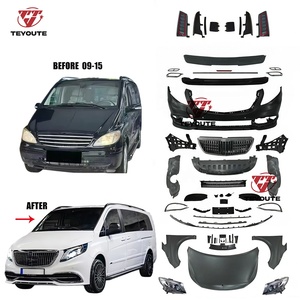 Kit carrosserie modifié TEYOUTE, pare-chocs, capot, phares, feux arrière pour <span class=keywords><strong>Mercedes</strong></span> Vito <span class=keywords><strong>Viano</strong></span> 06-15, kit de lifting, mise à niveau vers 23 Maybach - Product Image 1