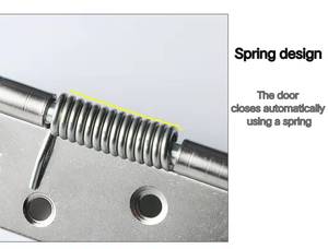 Bisagra de acero inoxidable, resorte de cierre automático para puerta, el fabricante proporciona directamente el cierre - Product Image 6