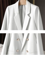 Blazer Wanita Musim Semi Gugur, Model Terbaru, Gaya Kasual, Elegan, dan Trendi, Cocok untuk Kerja dan Santai