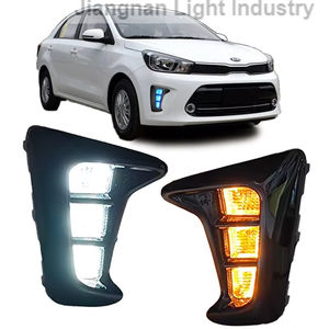 LEDフォグライトDRL昼間ランニングライト (ターンスギナル付き) Kia Soluto Pegas 2018 2019 2020 2021 - Product Image 1