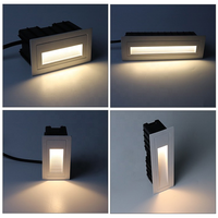 Lampes LED murales pour escaliers à commande par capteur IP65, en alliage d'aluminium haute efficacité, intérieur/extérieur, CRI 90 élevé pour villas et hôtels