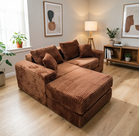 Ensemble de meubles de salon modernes sur mesure, canapé convertible en forme de L, canapé sectionnel, vente en gros, mousse compressée