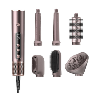 Multi-styler 6 en 1, sèche-<span class=keywords><strong>cheveux</strong></span> et styler rotatif à air froid, <span class=keywords><strong>brosse</strong></span> chauffante en céramique pour volume et ondulations, pour <span class=keywords><strong>cheveux</strong></span> <span class=keywords><strong>courts</strong></span> - Product Image 4