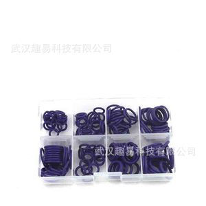 Automotive Air Conditioning O-<b>Ring</b> <b>Rubber</b> Gaskets Purple 145 Pcs 8 Grid Epdm Sealing Kit - Product Image 5