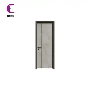 Tablero de fibra de madera para interiores, diseño de puerta de meilamina, estilo moderno, Pvc