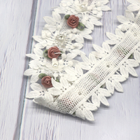 Nouveau type de ruban en dentelle en maille fait main DIY, motif papillon et fleur de mariage, pour la confection de vêtements, de textiles de maison et la décoration, vente en gros