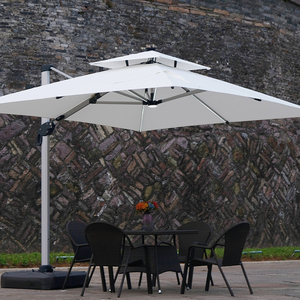 Sombrilla de Jardín con Luces LED Solares, Impermeable, para Exteriores, Comercial, Tipo Cantilever, MZUC002, Parasol con Energía Solar - Product Image 6