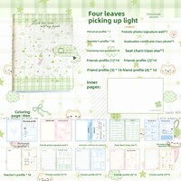 Cuaderno de Tapa Dura con Espiral, Diseño de Trébol de Cuatro Hojas, de Alta Apariencia y Durabilidad, Venta Directa de Fábrica