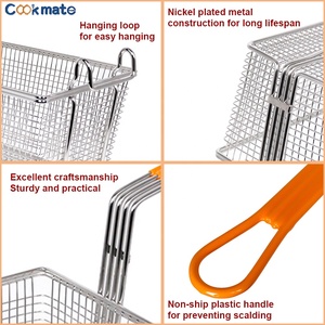 Cesta comercial <span class=keywords><strong>para</strong></span> patatas fritas, freidora de aceite de malla de alambre de hierro, freidora de patatas fritas, colador de <span class=keywords><strong>comida</strong></span> rápida - Product Image 6