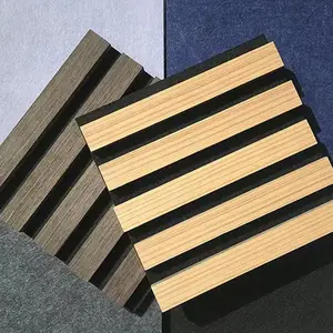 Papan akustik panel bahan poliester gaya panas Harga kompetitif panel kayu