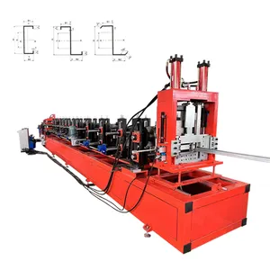Randro Promote Price Cz Channel Punching Hole Purlin Machine Automatic Ceiling Plate Roll Forming Machine