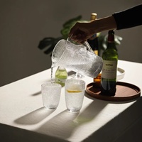 Verre à boisson portable en verre, design moderne, couleur unie, simple paroi, pour thé au lait, crème glacée, dessert, vin