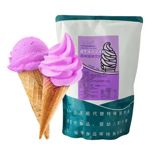 Ube saveurs doux servir crème glacée poudre mélange bricolage instantané taro crème glacée prémélange poudre matière première à vendre