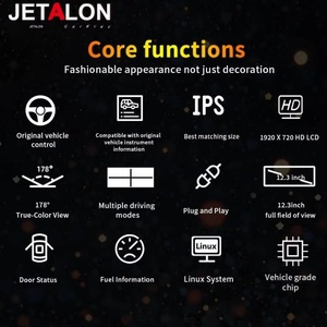 หน้าจอแอลซีดีระบบสัมผัส IPS สำหรับรถยนต์โตโยต้าอัลฟาร์ด ซีรีส์ 20 และ 30 ปี 2015-2018 พร้อมระบบนำทาง GPS และ Wi-Fi - Product Image 4