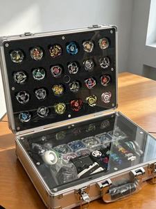 Boîte de rangement pour lanceur de toupies de combat, étui de transport portable en aluminium et acrylique transparent - Product Image 2