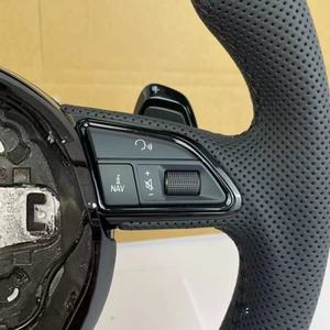 Volant de voiture en cuir pour Audi R8 <span class=keywords><strong>TT</strong></span> Mk2 Mk3 B8 B9 <span class=keywords><strong>RS</strong></span> TTS TTRs RS3 RS6 RS4 RS5 RS7 A3 D3 A4 A5 A6 C6 A7 A8 A1 Q3 Q5 Q7 - Product Image 4