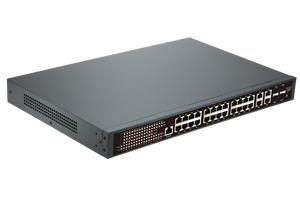 400W Volledige Gigabit 24 Poe-Poorten 4 Rj45 Poorten 4 1000Mbps Sfp-Poorten L2 Beheerde Poe-Switch Beveiligingsbeheer - Product Image 3