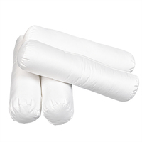 Coussin décoratif de canapé d'oreiller de taille personnalisée blanche personnalisée par cylindre d'hôtel