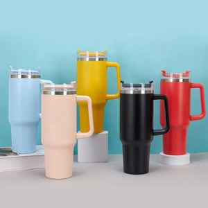 Vaso Térmico de Acero Inoxidable Karry Boats Adventure, Venta al por Mayor, 40 Onzas, con Asa y Pajita - Product Image 5