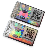 Autocollant holographique avec code QR personnalisé en 3D, numéro de série, étiquette de sécurité anti-effraction
