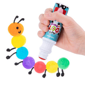 Wasbare Dot Schilderen Kids Art Tekening Verf Set Craft Speelgoed Voor Kind 6 Kleuren Marker - Product Image 1