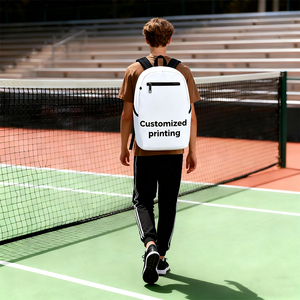 Zaino in PVC Bianco Personalizzabile OEM ODM con Motivo Classico alla Moda Leggero 20L con Cinghie Regolabili per Scuola/Campeggio - Product Image 6