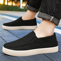 Fabrication de nouvelles chaussures en toile pour homme, chaussures décontractées à la mode pour homme